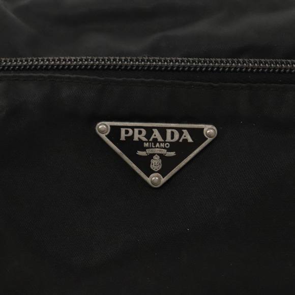 PRADA Shoulder Bag Nylon Black Silver Auth am7107 - Picture 14 of 16